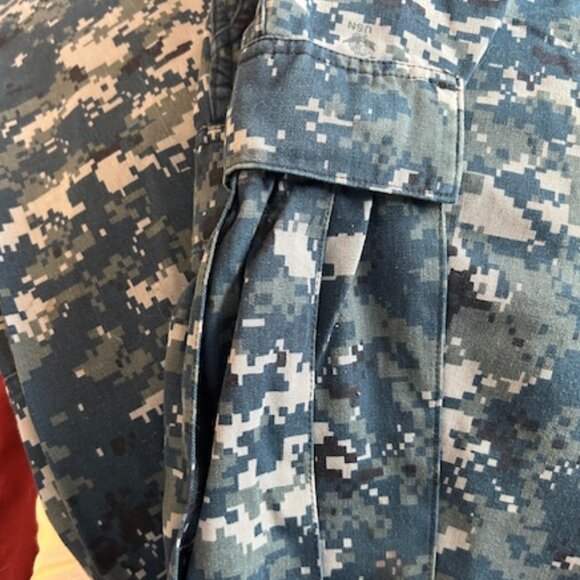 Blue Camo Cargo Pants - Picture 3 of 6